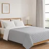 Copriletto trapuntato 220x240 cm grigio e bianco Anteprima dell’immagine prodotto 7