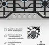 Klarstein Turbocast Gaskochfeld - 5-Brenner Edelstahl 304, Produktbild-Vorschau 5