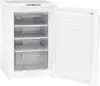 An open white freezer with four clear drawers inside. Produktbild-Vorschau