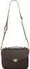 A brown leather handbag with a gold clasp and strap. Produktbild-Vorschau