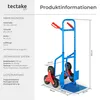 tectake Treppensackkarre 200kg Tragkraft Sternräder Stahl Produktbild-Vorschau 5