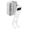 A white wall mount bracket for a speaker. Voir les images du produit