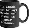Mr. & Mrs. Panda Becher Spruch Lhasa Apso Freude - Schwarz Produktbild-Vorschau 1