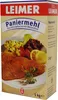 A box of Leimer Paniermehl (breadcrumbs) with a picture of prepared food on the front. Náhľad obrázku produktu