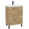 Stamar | Badezimmer-Waschbecken-Schrank 50 Eiche Craft Gold Produktbild-Vorschau 1