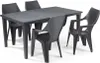 ALLIBERT Table de loft Futura 165x95 cm, graphite 197535 Voir les images du produit 3