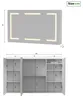 Zrkadlová skrinka Moonbite LED 100 cm s 3 dvierkami, Náhľad obrázku produktu 2