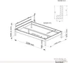 TUGA-Holztech Pfostenbett (Fichte) "Daybett" Massivholz 140 Produktbild-Vorschau 4