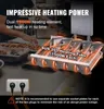 A kitchen environment where a chef is working with food, and a heating element is displayed prominently. Produktbild-Vorschau