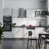 Kuchynský kút Vicco R-Line betón 300 cm s vysokou skriňou, Náhľad obrázku produktu 4