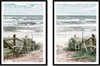 BILDPOSTER V RÁMU 53x73cm Diptych Sada 2 obrazů Boho Pláž Náhled obrázku produktu 1