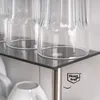Skleněný regál Bremermann, kuchyňský regál, se skleněnými Náhled obrázku produktu 6