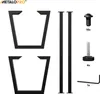 Product components and hardware for assembling a table base. Produktbild-Vorschau