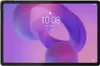 A tablet displaying the time and date on its screen, with a colorful abstract wallpaper. Produktbild-Vorschau
