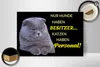 Holzschild Spruch 30x20cm Hund hat Besitzer Katze Personal Produktbild-Vorschau 3