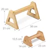 Relaxdays Liegestützgriffe, 4er Set, Parallettes Bambus, 2 Produktbild-Vorschau 6