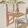 Tavolino in legno di acacia pieghevole quadrato, 40x40cm, Anteprima dell’immagine prodotto 3
