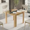 HowHomely | Stół do jadalni - FUTURE - 80x80 cm - Dąb Podgląd zdjęcia produktu 6