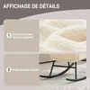 HOMCOM Fauteuil à bascule, chaise à bascule, avec assise de Voir les images du produit 6