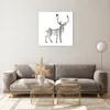 Bilder auf glas - Hirsch Herbst Wald Illustration - 60x60cm Produktbild-Vorschau 7