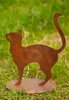 Edelrost Gartenfigur Katze - Rost Gartendeko Katzen Metall Produktbild-Vorschau 3