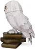 A 3D puzzle model of Hedwig the owl from Harry Potter, perched on a stack of books. Produktbild-Vorschau