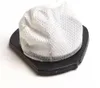 A white textured filter sits on a black base, isolated on a white background. Produktbild-Vorschau