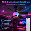 Wentylator sufitowy LED 52 cm z oświetleniem E27 RGB, Podgląd zdjęcia produktu 5