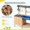 COSTWAY kuchnia błotna dla dzieci na zewnątrz, drewniana Podgląd zdjęcia produktu 6