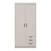 AX LIVING Storicos 2T3S Kleiderschrank Beige mit schubladen Produktbild-Vorschau 2