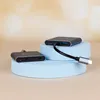 Two USB-C hubs are displayed on light blue pedestals against a soft, bokeh background. Produktbild-Vorschau