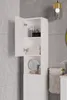 Szafka Łazienkowa Wysoka Biała Mat 140 Cm Nowoczesna Podgląd zdjęcia produktu 6