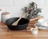 Gusseisenpfanne 28cm Gußeisenpfanne 70mm hoch mit Holzgriff Produktbild-Vorschau 6