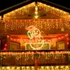 Salcar 5m 200 LED Eisregen Lichterkette 8 Lichtmodimit Produktbild-Vorschau 2