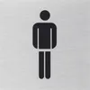 Klebeschild WC Herren" 80x80 mm" Produktbild-Vorschau 1