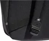 A close-up view of the bottom corner of a black Adidas backpack, showing a strap and a buckle with the Adidas logo. Anteprima dell’immagine prodotto