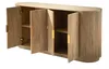 CALICOSY - Dressoir 4 deuren in eikenlook en fronten met Productafbeelding-voorbeeld 3
