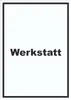 Werkstatt Schild mit Text Handwerk Reparatur hochkant A2 Produktbild-Vorschau 1