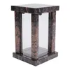 Viereckige Granit Grablampe Aurora, H 22 cm B 14 cm T 14 Produktbild-Vorschau 1