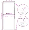 vidaXL Sprchová roleta 100x240 cm šírka látky 96 cm Náhľad obrázku produktu 8