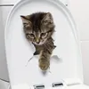 GKA WC Deckel Aufkleber süße Katze grau Toilettendeckel Produktbild-Vorschau 2