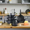 Masterpan 15dílná sada hrnců | černé hrnce | s poklicí | Náhled obrázku produktu 11