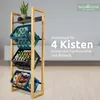 holz4home® Getränkekistenregal aus Bambus I 4 Kisten I Produktbild-Vorschau 2