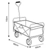 NEO TOOLS Carrello da giardino pieghevole; portata 80 kg; Anteprima dell’immagine prodotto 3