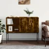 vidaXL Sideboard Räuchereiche 100x40x79,5 cm Holzwerkstoff Produktbild-Vorschau 2