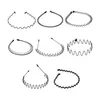 Uni Metall Haarband, Schwarz Spring Wave Haarband, Produktbild-Vorschau 2