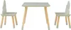 Kindersitzgruppe 'Hovle' Tisch + 2 Stühle mit Wolken-Design Produktbild-Vorschau 6