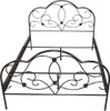Metallbett - Doppelbett  in schwarz pulverbeschichtet 140 x Produktbild-Vorschau 3