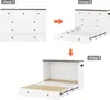 Merax Lit escamotable mobile 140x200 avec étagère de tête, Voir les images du produit 6