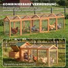 Kurník PawHut 156 x 70,5 x 84 cm – výběh s bidlem a Náhled obrázku produktu 5